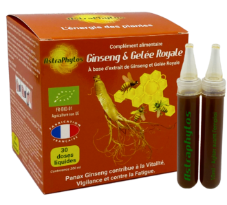 Nouveau-Ginseng-Gelee-Royale-Bio-boite-ampoules-doses-liquides-Astraphytos-Phytomars